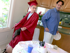 Students Jynx Maze and Juan celebrate their graduations