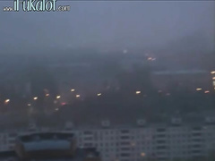 sexy hardcore scene on balkony