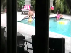 Guy films trespassing teens in his pool and gets repayment by on