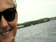 Massive boobs euro bitch gets fucked on a bridge just to have so