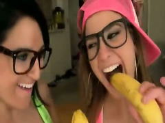 Lucky guy take turns banging juicy college pussies during their