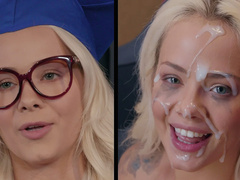 Blonde student Elsa Jean banged and facialized by Jay Smooth