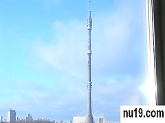 Slutty teen playing with her boyfriend