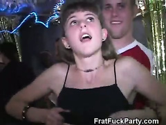 Blonde Sucks At Party