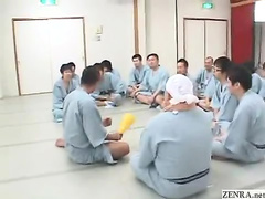 Japanese pornstars have sex party with fans